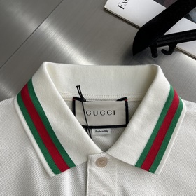 GUCCI 2024SS Полувольный рубашка-поло  50-ниточная двойная чесан