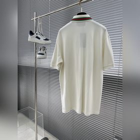 GUCCI 2024SS Полувольный рубашка-поло  50-ниточная двойная чесан