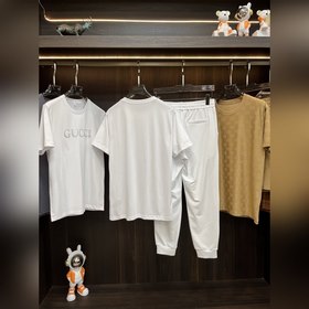 Новый комплект из короткорукавной рубашки брюк от Gucci. Редкая в