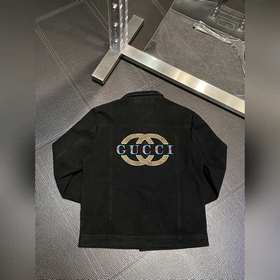 Эксклюзивная джинсовая куртка Gucci с отложным воротником, изгото