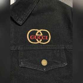 Эксклюзивная джинсовая куртка Gucci с отложным воротником, изгото