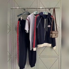 Одежда  GUCCI/Gucci 2024 Новый комплект мужской курткиз трикотаж