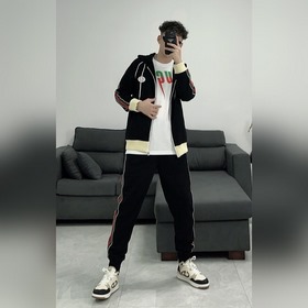 Одежда GUCCI/Gucci 2024 Новый комплект мужской вязаной куртки с