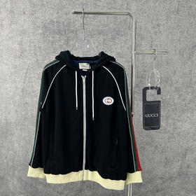 Одежда GUCCI/Gucci 2024 Новый комплект трикотажной куртки с тесьм