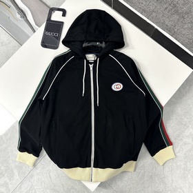 Одежда GUCCI/Gucci 2024 Новый комплект трикотажной куртки с тесьм