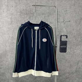 Одежда GUCCI/Gucci 2024 Новый комплект трикотажной куртки с тесьм