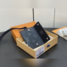 【Оригинальный продукт】 M83153 Черный цветок Кошелек для карт Сери
