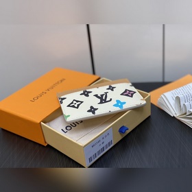 【LV】 M83348 Бежевый кожаный кошелек с граффиликом из новой коллек