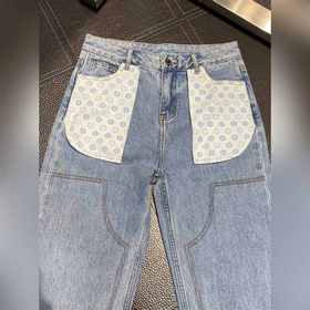 LV Louis Vuitton эксклюзивные новые джинсы для отдыха, высококаче