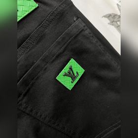 LV эксклюзивная новая модель модных джинсов для мужчин, высококач