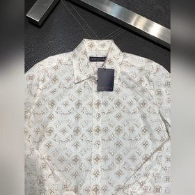 LV Louis Vuitton эксклюзивная новая модель мужской рубашки в стил