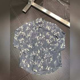 LV Louis Vuitton эксклюзивная новая модель мужской рубашки в стил