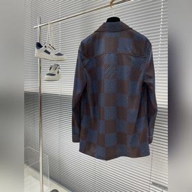 -LV 24ss весенне-летняя рубашка-пижама с длинными рукавамиз шелка