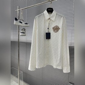 Новая хлопковая рубашка LV 24ss демонстрирует творческую эстетику