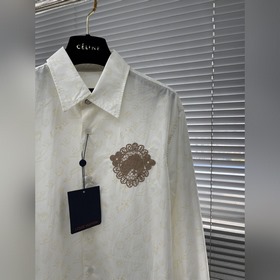 Новая хлопковая рубашка LV 24ss демонстрирует творческую эстетику
