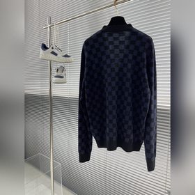 Новый кардиган LV 24ss из тонкого шерстяного трикотажа имеет непр
