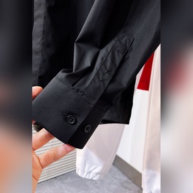 D550 LV Louis Vuitton Рубашка с двойным слоем и буквенным принтом