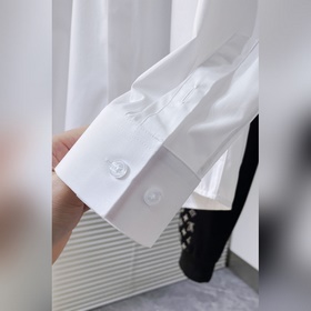 D550 LV Louis Vuitton Рубашка с двойным слоем и буквенным принтом