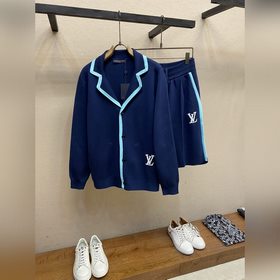 1V, Louis Vuitton 2024, новые мужские шорты из вязаной шерсти с к