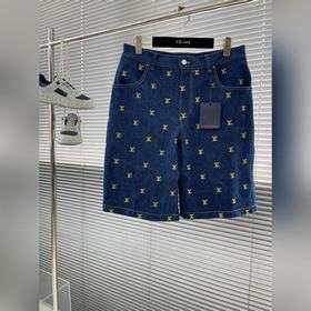 Новые джинсовые шорты LV 24ss весна-лето созданы из денима натура