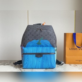 LV M46440 Рюкзак с шелкографией виде тыквы Серия рюкзаков LV × YK