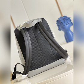 LV [Эксклюзивные фотографии M46105] Серия серых кожаных рюкзаков