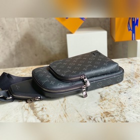 LV M46327 Черный с цветочным принтом Серия сумок через плечо и на