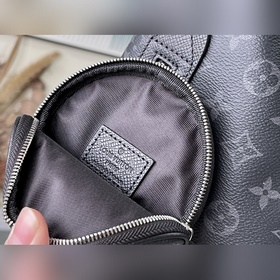 LV M30936 Черная сумка через плечо Duo из ткани Monogram и кожи T