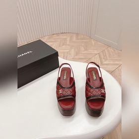 CHANEL 2024 Новая коллекция сандалий и тапочек Классическая сери