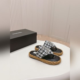 CHANEL 2024 Новая коллекция сандалий и тапочек Классическая сери