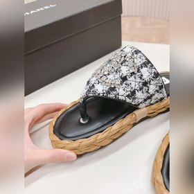 CHANEL 2024 Новая коллекция сандалий и тапочек Классическая сери