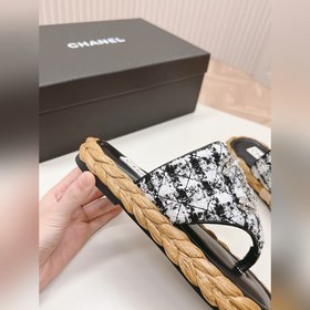 CHANEL 2024 Новая коллекция сандалий и тапочек Классическая сери