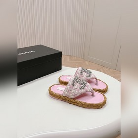 CHANEL 2024 Новая коллекция сандалий и тапочек Классическая сери