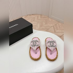 CHANEL 2024 Новая коллекция сандалий и тапочек Классическая сери