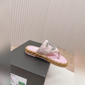 CHANEL 2024 Новая коллекция сандалий и тапочек Классическая сери