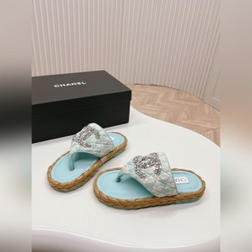 CHANEL 2024 Новая коллекция сандалий и тапочек Классическая сери