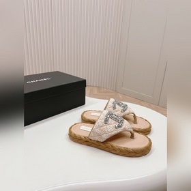 CHANEL 2024 Новая коллекция сандалий и тапочек Классическая сери