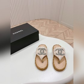 CHANEL 2024 Новая коллекция сандалий и тапочек Классическая сери