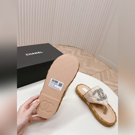 CHANEL 2024 Новая коллекция сандалий и тапочек Классическая сери