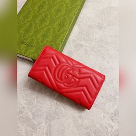 Новейший кожаный кошелек GUCCI GG Marmont из стеганой кожи с выши
