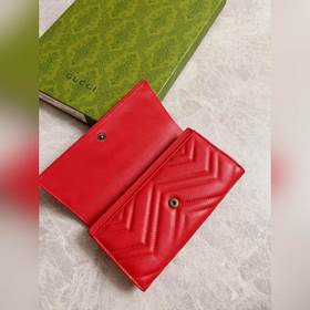 Новейший кожаный кошелек GUCCI GG Marmont из стеганой кожи с выши