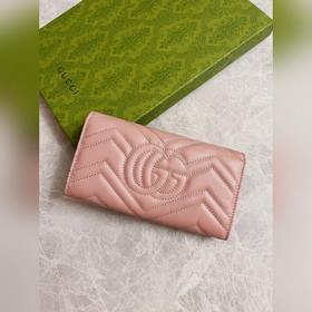 Новейший кожаный кошелек GUCCI GG Marmont из стеганой кожи с выши