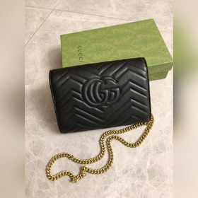Оригинальная продукция GUCCI! Мини-сумка GG Marmont с цепочкой им