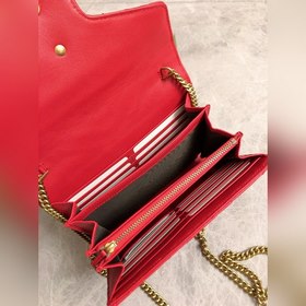 Оригинальная продукция GUCCI! Мини-сумка GG Marmont с цепочкой им