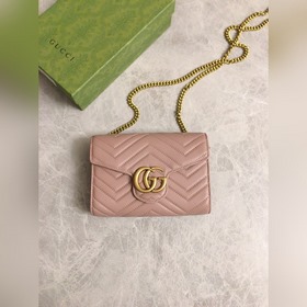 Оригинальная продукция GUCCI! Мини-сумка GG Marmont с цепочкой им