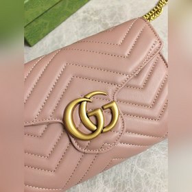 Оригинальная продукция GUCCI! Мини-сумка GG Marmont с цепочкой им