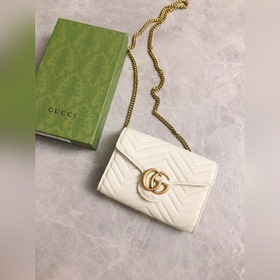 Оригинальная продукция GUCCI! Мини-сумка GG Marmont с цепочкой им