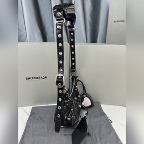 Обновленная версия balenciaga Le Cagole полумесячная сумка с подм