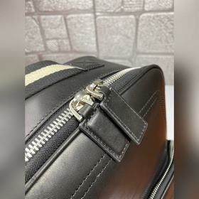 BALLY Большой рюкзак Черный Импортная кожа с масляным покрытием,