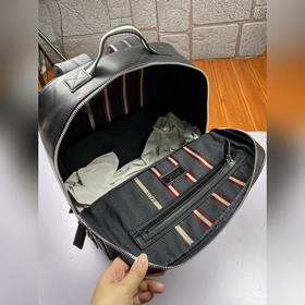 BALLY Большой рюкзак Черный Импортная кожа с масляным покрытием,